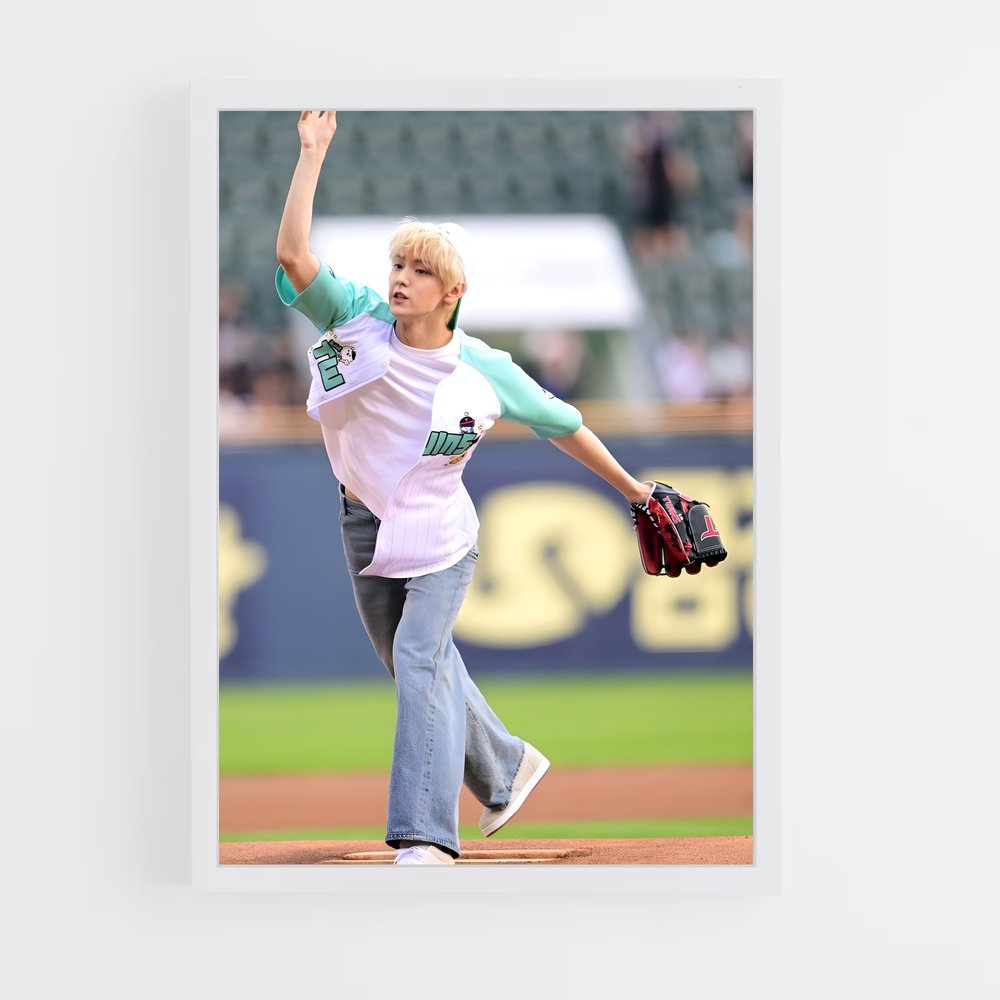 Poster Le Lancer du Jeune Champion – affiche Baseball (vue 3)